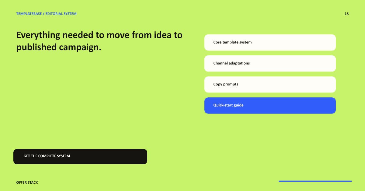 Editable offer stack social media layout