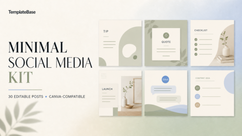 minimal-social-media-kit-cover-v2 Minimal Canva Social Media Templates - 30 editable post kit