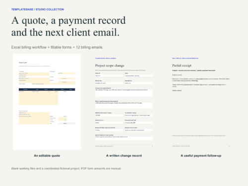 Studio Quote and Payment Kit